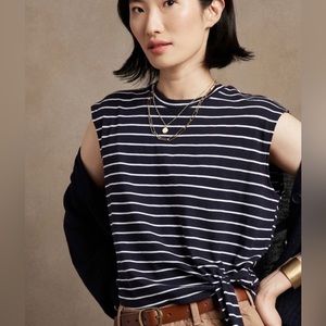 Banana Republic striped top XL. NWT